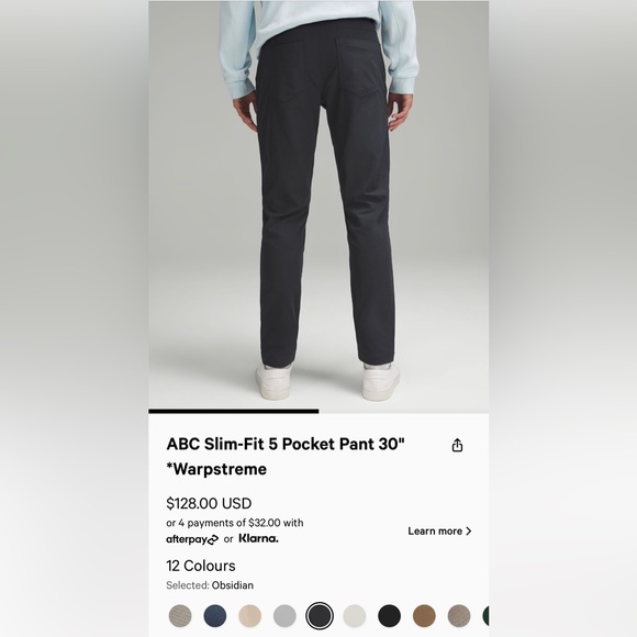 Lululemon warp streme pant. Worn once and outgrew. Perfect new condition. - Picture 3 of 7